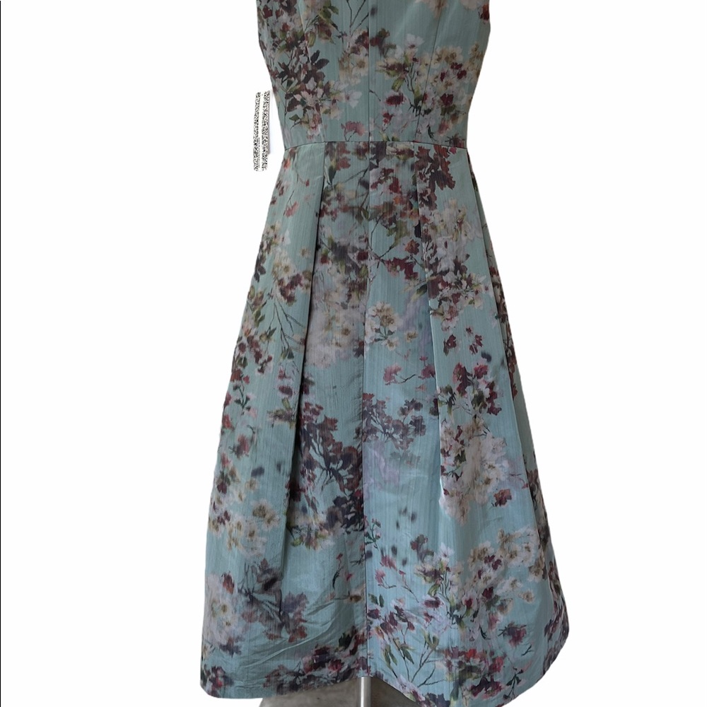 Kay Unger Sleeveless Floral Mid Calf Dress - Picture 6 of 11
